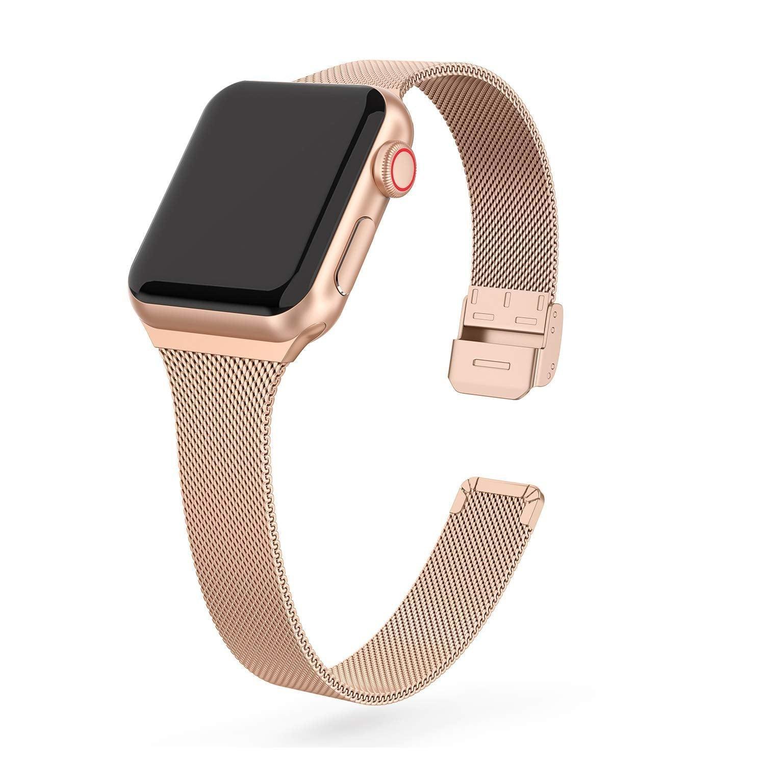 Zeno Milanese strap For Apple Watch Series 1-7 (4 Colours) - Burnana Concept 