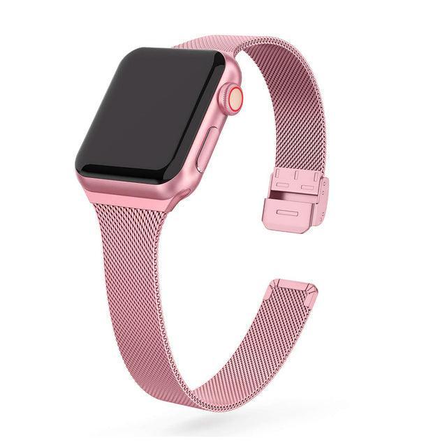 Zeno Milanese strap For Apple Watch Series 1-7 (4 Colours) - Burnana Concept 